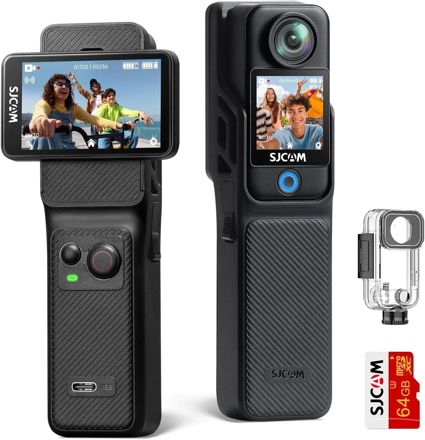 SJCAM C400 Handheld Action Camera 4K WiFi 6-Axis Stabilization Touch Screen